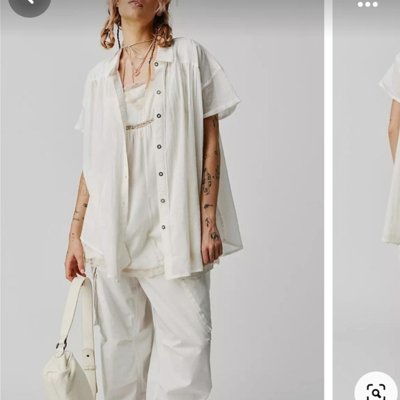Free People Float Away Shirt - Picture 1 of 5